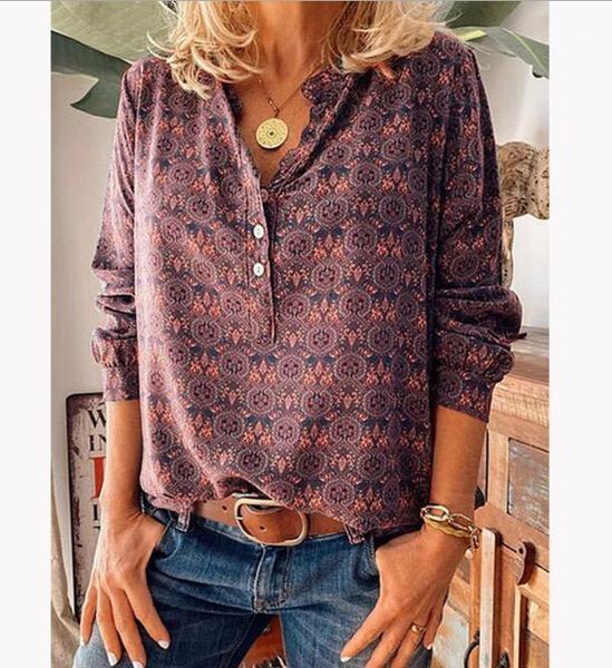 spring new shirt retro printing stand-up collar long-sleeved blouse, White
spring new shirt retro printing stand-up collar long-sleeved blouse, White