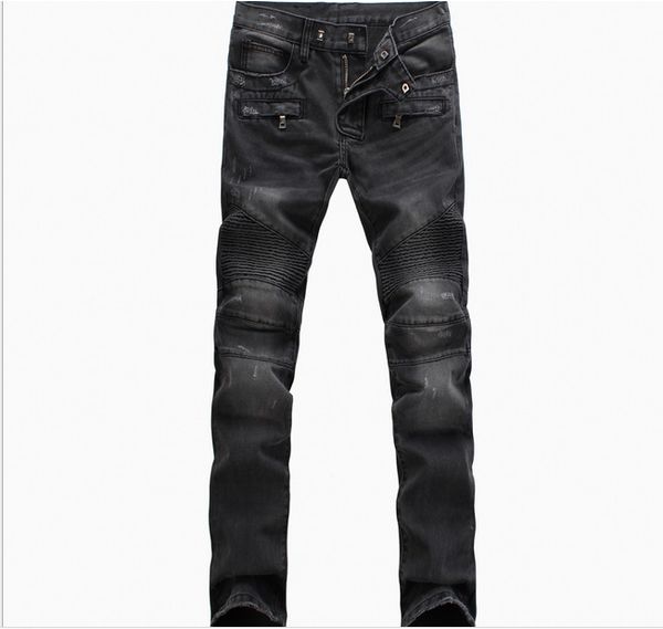 wholesale- new bp mens fashion runway biker slim stratch washed denim jeans knee pleated men high fashion moto punk jeans, Blue
wholesale- new bp mens fashion runway biker slim stratch washed denim jeans knee pleated men high fashion moto punk jeans, Blue