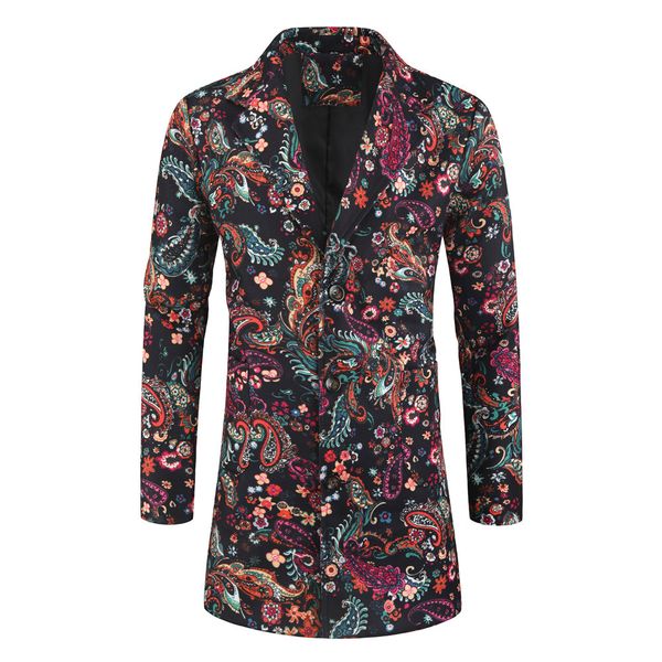 Quality New Men's Christmas Fun Mid-length Print-fitting Spring Coat Autumn Windproof Street Jacket Xm9t, Black
Quality New Men's Christmas Fun Mid-length Print-fitting Spring Coat Autumn Windproof Street Jacket Xm9t, Black