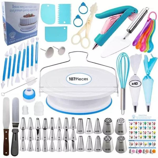 107pcs multi-function cake decorating kit kitchen dessert baking pastry supplies cake turntable set pastry tube fondant tool1
107pcs multi-function cake decorating kit kitchen dessert baking pastry supplies cake turntable set pastry tube fondant tool1