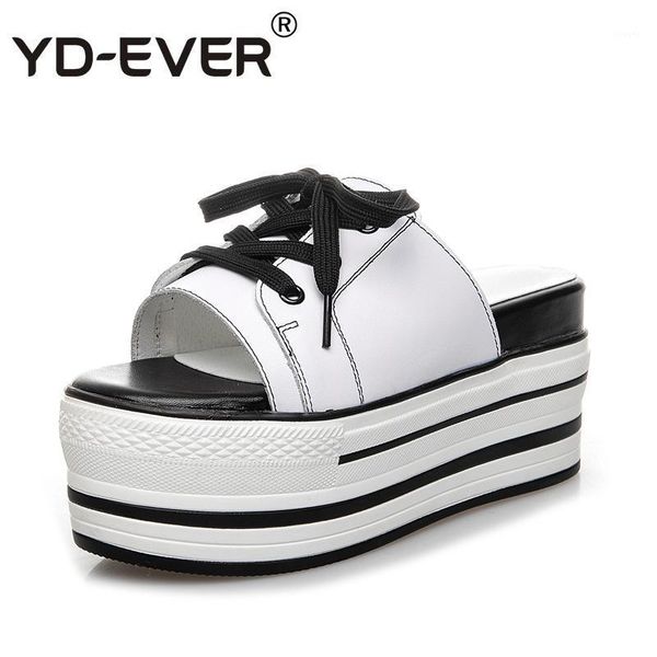 yd-ever 9cm genuine leather women slippers platform wedge sandals summer casual shoes super high heel slippers 6681, Black
yd-ever 9cm genuine leather women slippers platform wedge sandals summer casual shoes super high heel slippers 6681, Black