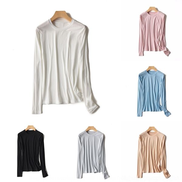 tqupb autumn t-shirt women 2020 neck and bottomt-shirt product solid color grain vertical modal bottom loose high neck crew new simpl, White
tqupb autumn t-shirt women 2020 neck and bottomt-shirt product solid color grain vertical modal bottom loose high neck crew new simpl, White