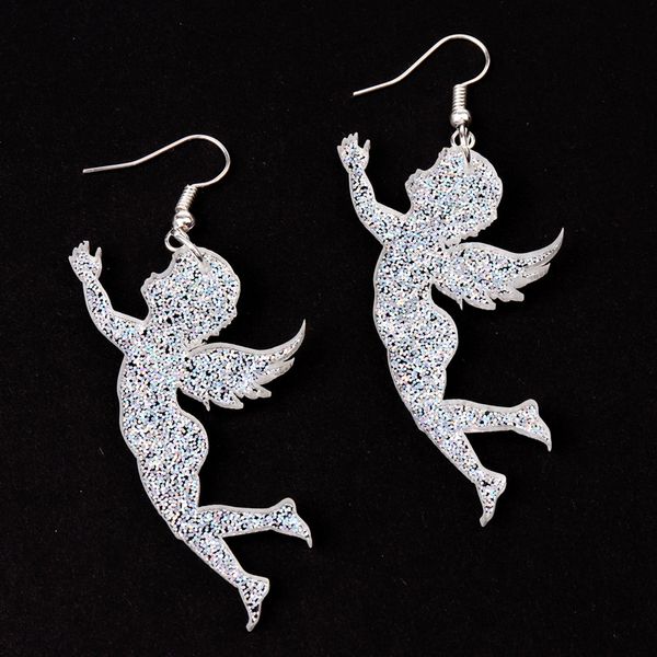 oct. new 6 colors glitter acrylic angel drop earring for women trendy jewelry fashion cute accessories, Silver
oct. new 6 colors glitter acrylic angel drop earring for women trendy jewelry fashion cute accessories, Silver