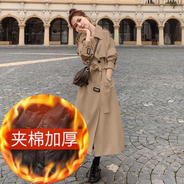 women's wool & blends cotton/single lining windbreaker women's mid-length 2021 autumn winter korean version of the british style c, Black
women's wool & blends cotton/single lining windbreaker women's mid-length 2021 autumn winter korean version of the british style c, Black