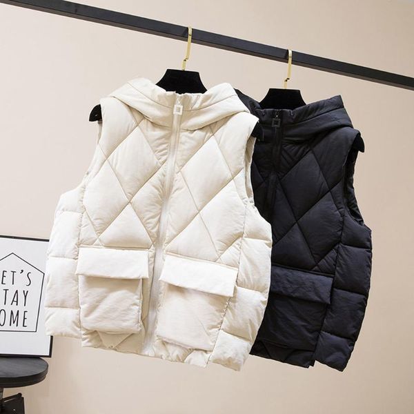 women's vests black/white winter vest sleeveless jacket women warm coat waistcoat plus size xl 2021 female clothes##g
women's vests black/white winter vest sleeveless jacket women warm coat waistcoat plus size xl 2021 female clothes##g