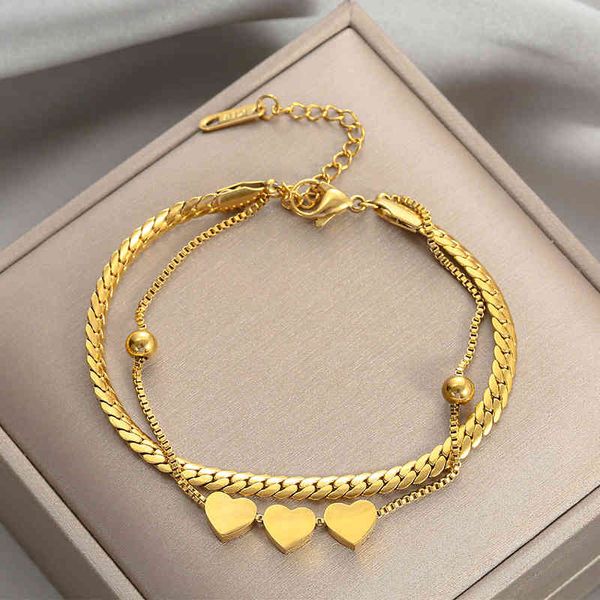 new arrivals 18k real gold plated layered link chain gold bracelets chunky stainls steel heart bracelet for valentine's day, Golden;silver
new arrivals 18k real gold plated layered link chain gold bracelets chunky stainls steel heart bracelet for valentine's day, Golden;silver
