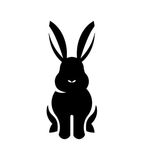 6.7cm*15.8cm cartoon rabbit lovely pattern car sticker car trunk vinyl decal black/silver c4-2506
6.7cm*15.8cm cartoon rabbit lovely pattern car sticker car trunk vinyl decal black/silver c4-2506