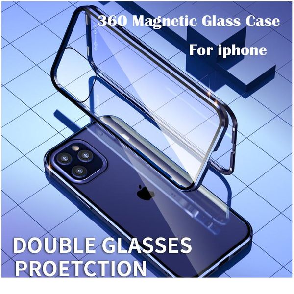 360 магнитный металл двусторонний стеклянный корпус для iphone 12 11 pro mini xs xr max cover для iphone bbywet
360 магнитный металл двусторонний стеклянный корпус для iphone 12 11 pro mini xs xr max cover для iphone bbywet