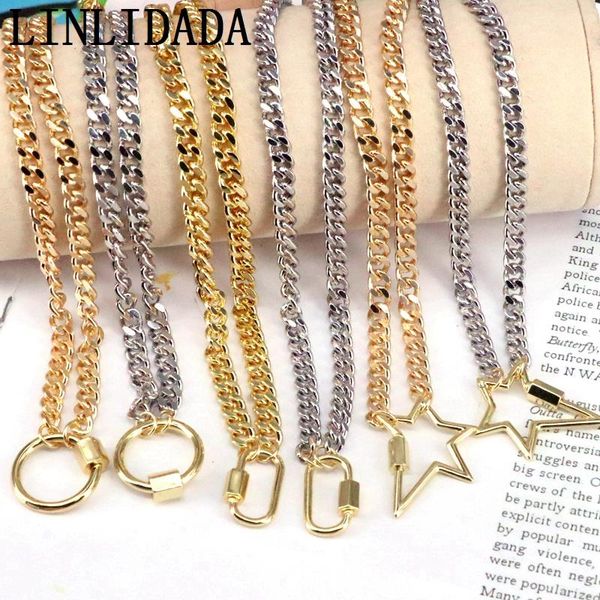 5pcs mix color link chain chocker necklace new fashion oval circle star pendant necklace accessories for jewelry making, Silver
5pcs mix color link chain chocker necklace new fashion oval circle star pendant necklace accessories for jewelry making, Silver
