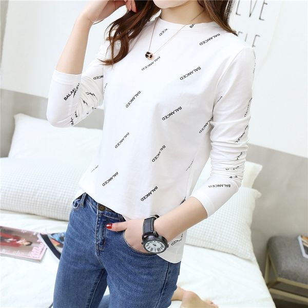 2020 осень t- shirtnew топ западный стиль зима письмо моды база рубашка женская с длинным рукавом футболка s8064 s4wwe, White
2020 осень t- shirtnew топ западный стиль зима письмо моды база рубашка женская с длинным рукавом футболка s8064 s4wwe, White