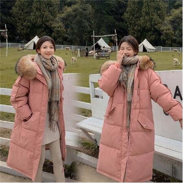 2021 new long coat with hood down parka ladies warm winter female jacket loose big fur collar u55b, Black
2021 new long coat with hood down parka ladies warm winter female jacket loose big fur collar u55b, Black