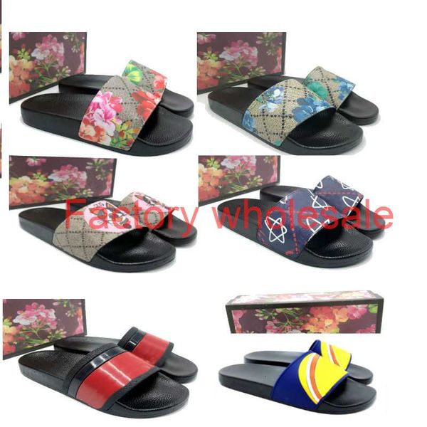 2019 big size 35-48 flower black rubber slide slippers green red white stripe fashion design men women with box classicflat
2019 big size 35-48 flower black rubber slide slippers green red white stripe fashion design men women with box classicflat