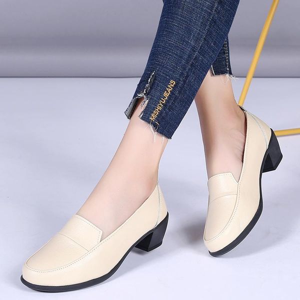 2020 high heels women pumps genuine leather thick high heels loafers shoes casual square toe shoes female red plus size 35-40, Black
2020 high heels women pumps genuine leather thick high heels loafers shoes casual square toe shoes female red plus size 35-40, Black