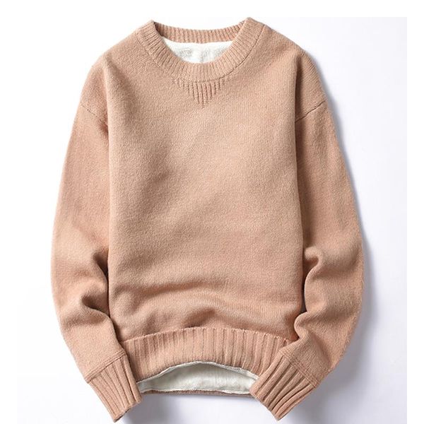 aifiwu winter new men's plush sweater personalized sweater korean trend warm clothes, White;black
aifiwu winter new men's plush sweater personalized sweater korean trend warm clothes, White;black