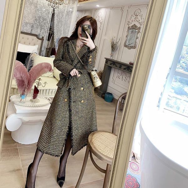 women's wool & blends 2021 autumn winter women elegant woolen coat female cashmere outerwear style fashion double breasted loose q375, Black
women's wool & blends 2021 autumn winter women elegant woolen coat female cashmere outerwear style fashion double breasted loose q375, Black