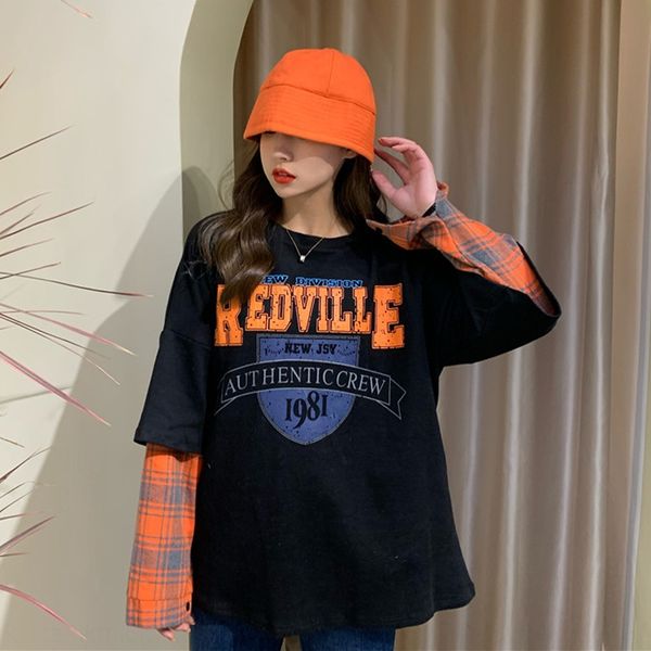 autumn 2020 t-shirt new loose fake two piece splicing reduced age long sleeve t-shirt for women sewxc, White
autumn 2020 t-shirt new loose fake two piece splicing reduced age long sleeve t-shirt for women sewxc, White
