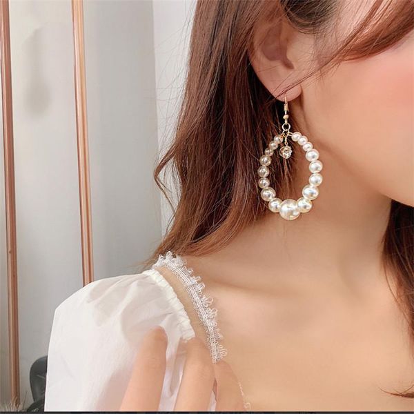 charm 2021 european fashion geometric round earrings simulated-pearls circle hoop for bride wedding jewelry gifts, Golden
charm 2021 european fashion geometric round earrings simulated-pearls circle hoop for bride wedding jewelry gifts, Golden