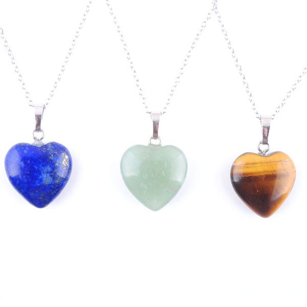 wojiaer women pendant necklace jewelry natural rose quartz tigers eye agate gem stone bead heart silver plated reiki chakra 18inch dbn345
wojiaer women pendant necklace jewelry natural rose quartz tigers eye agate gem stone bead heart silver plated reiki chakra 18inch dbn345