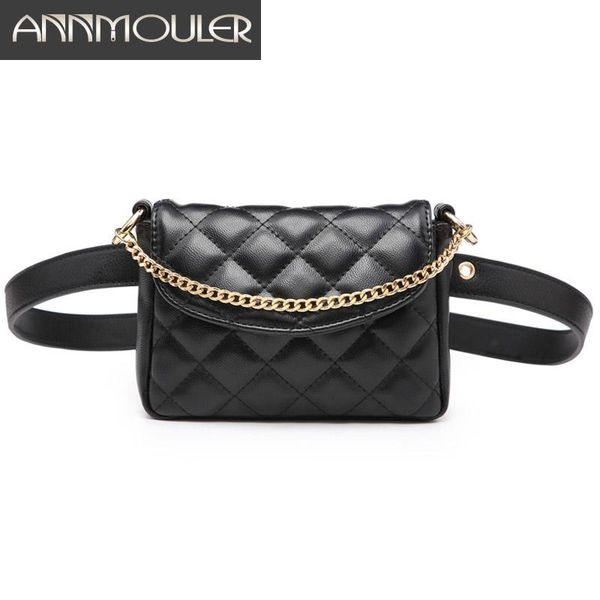 annmouler талии пакеты solid color женщин fanny pack моды регулируемая талии сумка с цепочкой мини hip phone bag
annmouler талии пакеты solid color женщин fanny pack моды регулируемая талии сумка с цепочкой мини hip phone bag