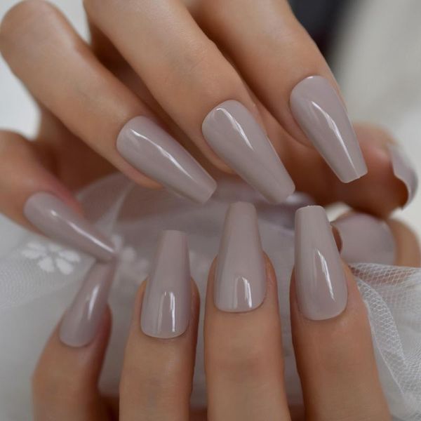 false nails glossy light brown grey shiny long ballerina press on fake art tips coffin salon finger faux ongle, Red;gold
false nails glossy light brown grey shiny long ballerina press on fake art tips coffin salon finger faux ongle, Red;gold