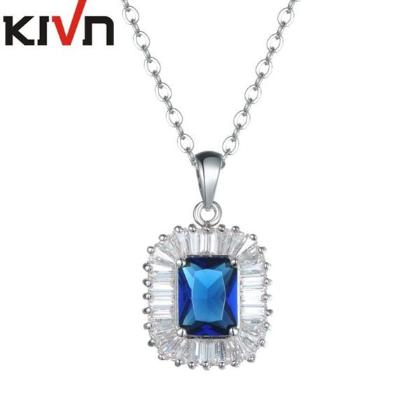 pendant necklaces kivn fashion jewelry blue cz cubic zirconia womens girls wedding bridal pendants christmas promotion birthday gifts, Silver
pendant necklaces kivn fashion jewelry blue cz cubic zirconia womens girls wedding bridal pendants christmas promotion birthday gifts, Silver