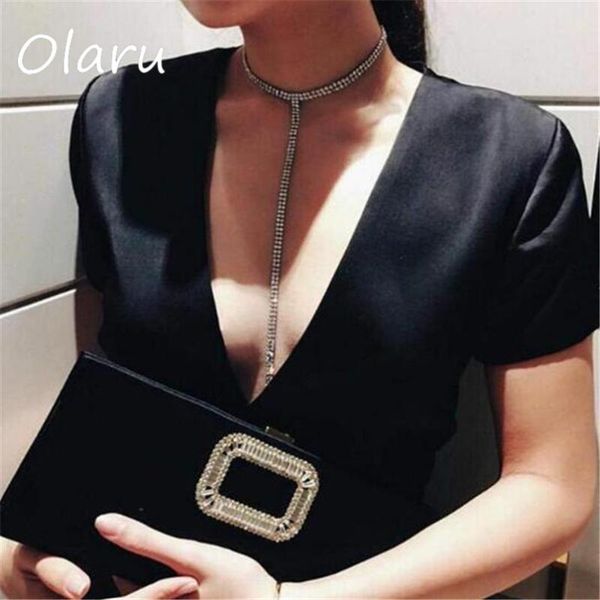 olaru tassel simple crystal rhinestone choker necklace women body chains statement luxury collares chokers collier bijoux new, Golden;silver
olaru tassel simple crystal rhinestone choker necklace women body chains statement luxury collares chokers collier bijoux new, Golden;silver