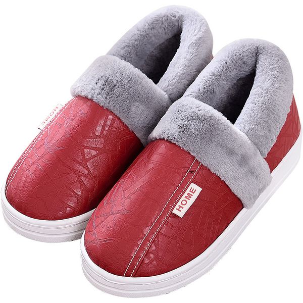 male and female couple pu slipper women warm non-slip cotton shoes men solid color winter indoor autumn plush slipper, Black
male and female couple pu slipper women warm non-slip cotton shoes men solid color winter indoor autumn plush slipper, Black