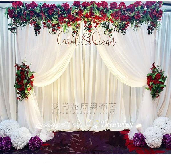4x4m ice silk white backcrop with soft sheer wedding backdrop organza swag for stage wedding curtains event party decoration1
4x4m ice silk white backcrop with soft sheer wedding backdrop organza swag for stage wedding curtains event party decoration1