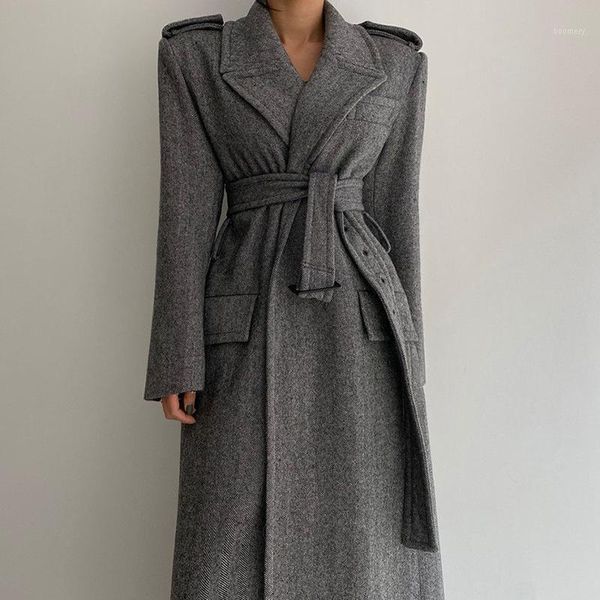 zcsmll korean chic british style suit collar straight tube lace up over the knee long herringbone woolen overcoat woman 20201, Black
zcsmll korean chic british style suit collar straight tube lace up over the knee long herringbone woolen overcoat woman 20201, Black