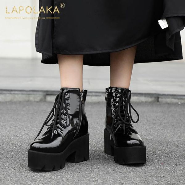 lapolaka new fashion big size 43 platform spring autumn fashion boots female zip up chunky high heels shoes ladies boots, Black
lapolaka new fashion big size 43 platform spring autumn fashion boots female zip up chunky high heels shoes ladies boots, Black