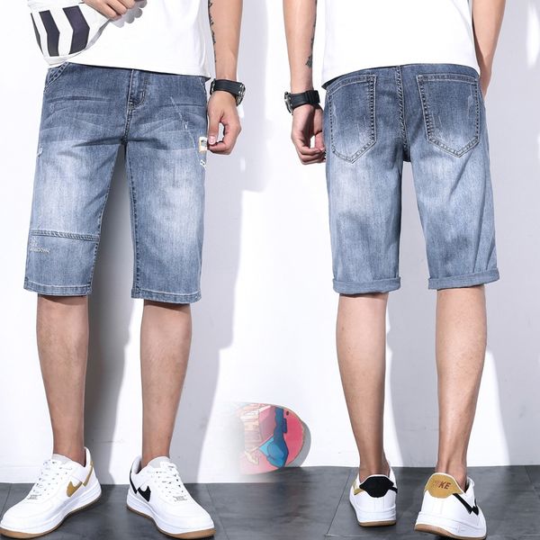 2020 summer trend men's casual straight tube and jeansshorts and jeansjeans five point pants printed thin casual jeans shorts men, Blue
2020 summer trend men's casual straight tube and jeansshorts and jeansjeans five point pants printed thin casual jeans shorts men, Blue