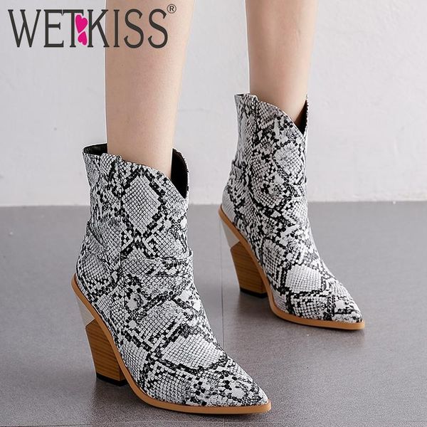 boots wetkiss snake skin pu women western ankle boot female high heels wood shoes ladies pointed toe winter 2021, Black
boots wetkiss snake skin pu women western ankle boot female high heels wood shoes ladies pointed toe winter 2021, Black