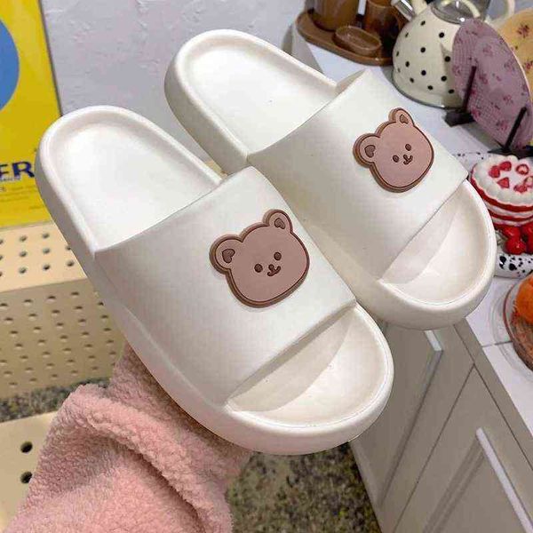 summer women men non-slip shoes comfortable soft platform slippers home couple wading slides light cartoon bear bathroom slipper y220214, Black
summer women men non-slip shoes comfortable soft platform slippers home couple wading slides light cartoon bear bathroom slipper y220214, Black