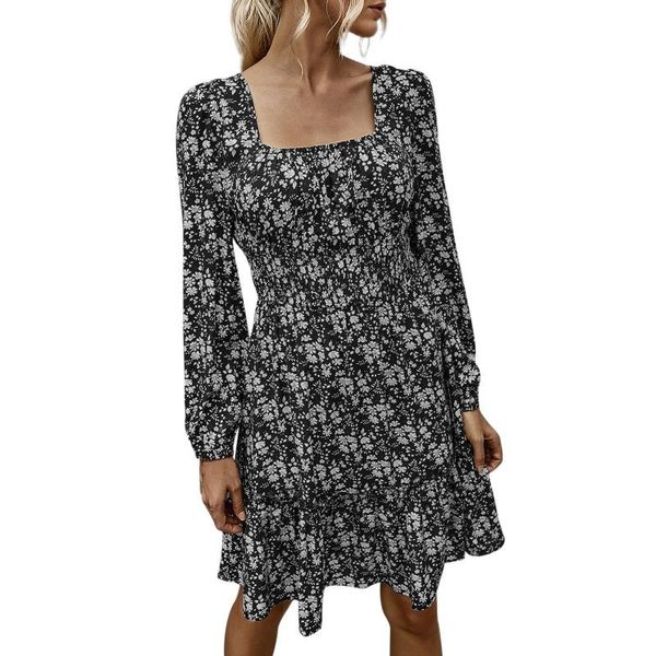 spring autumn woman 2021 romantic casual print a-line holiday dress ladies square neck long sleeve dress vestido de mujer, Black;gray
spring autumn woman 2021 romantic casual print a-line holiday dress ladies square neck long sleeve dress vestido de mujer, Black;gray