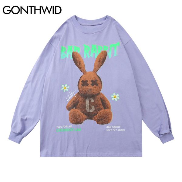 bad rabbit daisy print long sleeve tees shirts streetwear mens 2020 hip hop harajuku casual loose cotton tshirts, White;black
bad rabbit daisy print long sleeve tees shirts streetwear mens 2020 hip hop harajuku casual loose cotton tshirts, White;black