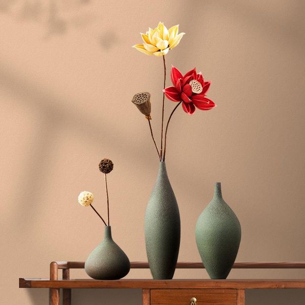 zen chinese vase decoration ceramic dried flower decoration living room coffee table porch furnishings retro stoneware
zen chinese vase decoration ceramic dried flower decoration living room coffee table porch furnishings retro stoneware
