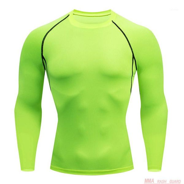 men t-shirt long sleeve solid color light green sports tight fitness tracksuit rashgard male mma shirt moisture wicking t-shirt1, White;black 
men t-shirt long sleeve solid color light green sports tight fitness tracksuit rashgard male mma shirt moisture wicking t-shirt1, White;black