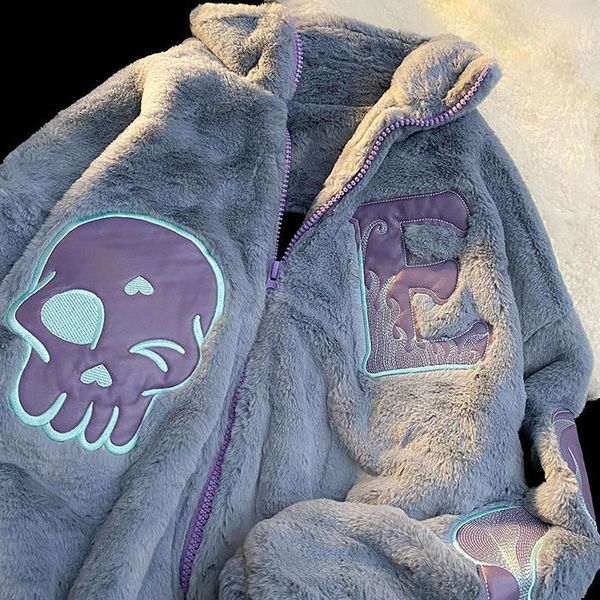 winter 2021 new embroidery letters imitation rabbit fur zipper jaet women loose ins street furry y2k casual all-match jaet, Black
winter 2021 new embroidery letters imitation rabbit fur zipper jaet women loose ins street furry y2k casual all-match jaet, Black