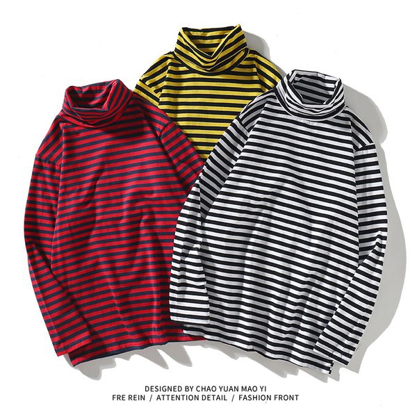e-baihui 2021 korean harajuku t shirt retro trend simple striped casual high collar long sleeve t-shirt men's bottoming shirt ct886, White;black
e-baihui 2021 korean harajuku t shirt retro trend simple striped casual high collar long sleeve t-shirt men's bottoming shirt ct886, White;black