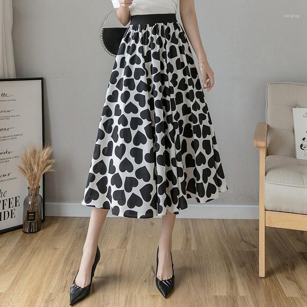 sweet heart print summer skirt elastic waist loose slim new tulle skirts womens chic print skirts female jupe faldas mujer saia1, Black
sweet heart print summer skirt elastic waist loose slim new tulle skirts womens chic print skirts female jupe faldas mujer saia1, Black