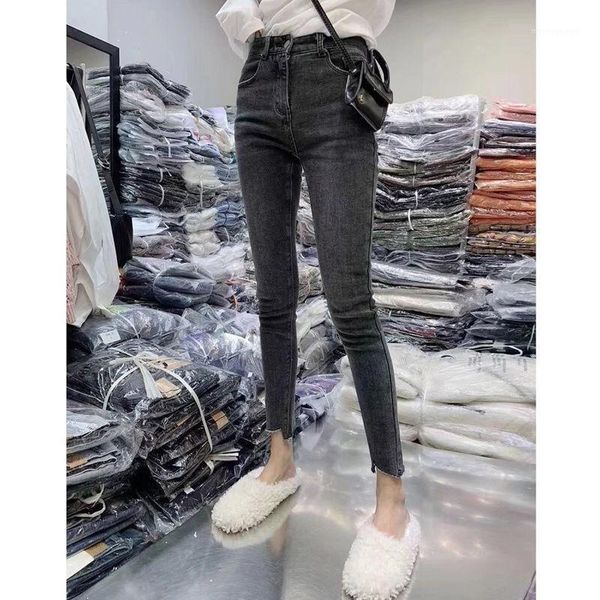 women's jeans female vintage stretch high waist plus size skinny denim trousers washed elastic korean warm office lady pencil pants s19, Blue
women's jeans female vintage stretch high waist plus size skinny denim trousers washed elastic korean warm office lady pencil pants s19, Blue