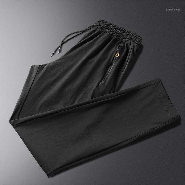 men's outdoor sports quick-drying pants slim feet trousers ice silk breathable running pants thin section1, Black
men's outdoor sports quick-drying pants slim feet trousers ice silk breathable running pants thin section1, Black