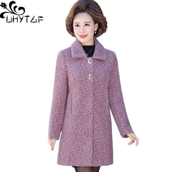 women's wool & blends uhytgf imitation mink fleece autumn winter woolen coat women fashion lapel casual plus size jacket elegant mother, Black
women's wool & blends uhytgf imitation mink fleece autumn winter woolen coat women fashion lapel casual plus size jacket elegant mother, Black