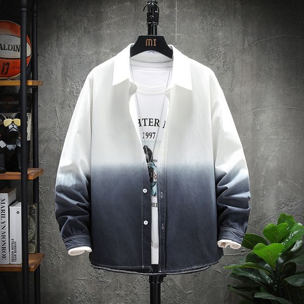 2020 new heart tie dye gradients men's korean version loose fashion cool casual shirt long sleeve inch shirt hyhcd, Blue
2020 new heart tie dye gradients men's korean version loose fashion cool casual shirt long sleeve inch shirt hyhcd, Blue