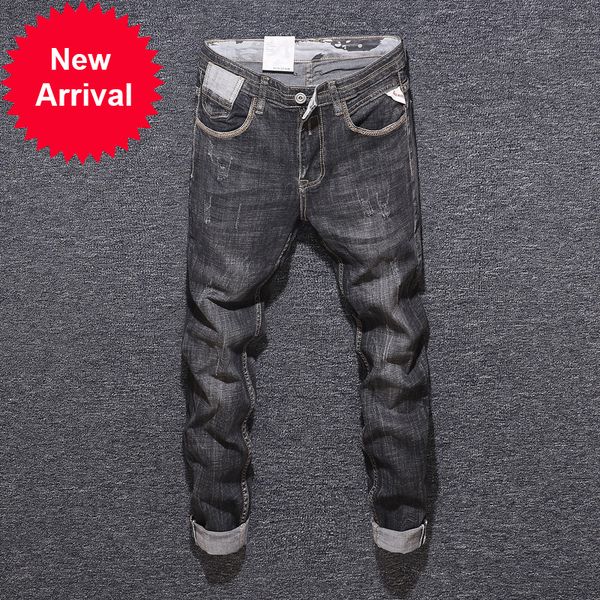 2021 new new male fashion designer thin-gray black italian vintage elastic hip hip-hop jeans syf2, Blue
2021 new new male fashion designer thin-gray black italian vintage elastic hip hip-hop jeans syf2, Blue