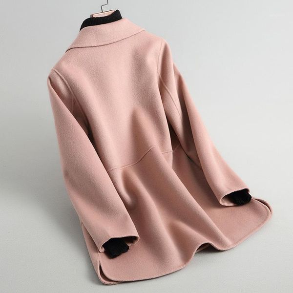 2020 new autumn winter wool coat female solid double-sided cashmere jackets for women outerwear casaco feminino 380301, Black
2020 new autumn winter wool coat female solid double-sided cashmere jackets for women outerwear casaco feminino 380301, Black