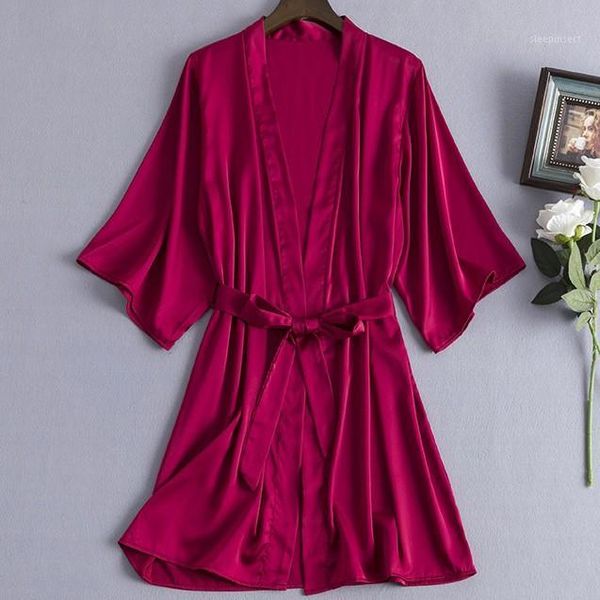 women nightdress bride bridesmaid wedding robe satin kimono gown silky sleepwear bathrobe 2020 new nightgown homewear1, Black;red
women nightdress bride bridesmaid wedding robe satin kimono gown silky sleepwear bathrobe 2020 new nightgown homewear1, Black;red
