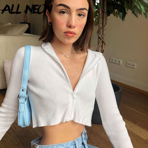 allneon e-girl casual solid ribbed hoodies crop y2k sweet long sleeve zipper front knitted cardigan streetwear autumn white c1024, Black
allneon e-girl casual solid ribbed hoodies crop y2k sweet long sleeve zipper front knitted cardigan streetwear autumn white c1024, Black