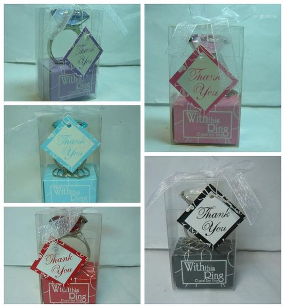 party favor (10 pieces/lot) wedding gift of with this ring engagment keychain in box for bridal shower gifts and favors1
party favor (10 pieces/lot) wedding gift of with this ring engagment keychain in box for bridal shower gifts and favors1