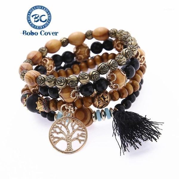 4pcs/set tassel multilayer bracelet jewelry handmade beaded temperament bracelets tree of life pendant accessories fashion gifts1, Black
4pcs/set tassel multilayer bracelet jewelry handmade beaded temperament bracelets tree of life pendant accessories fashion gifts1, Black
